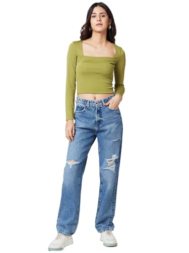 Image of Spykar Women's High Rise Straight Jeans
