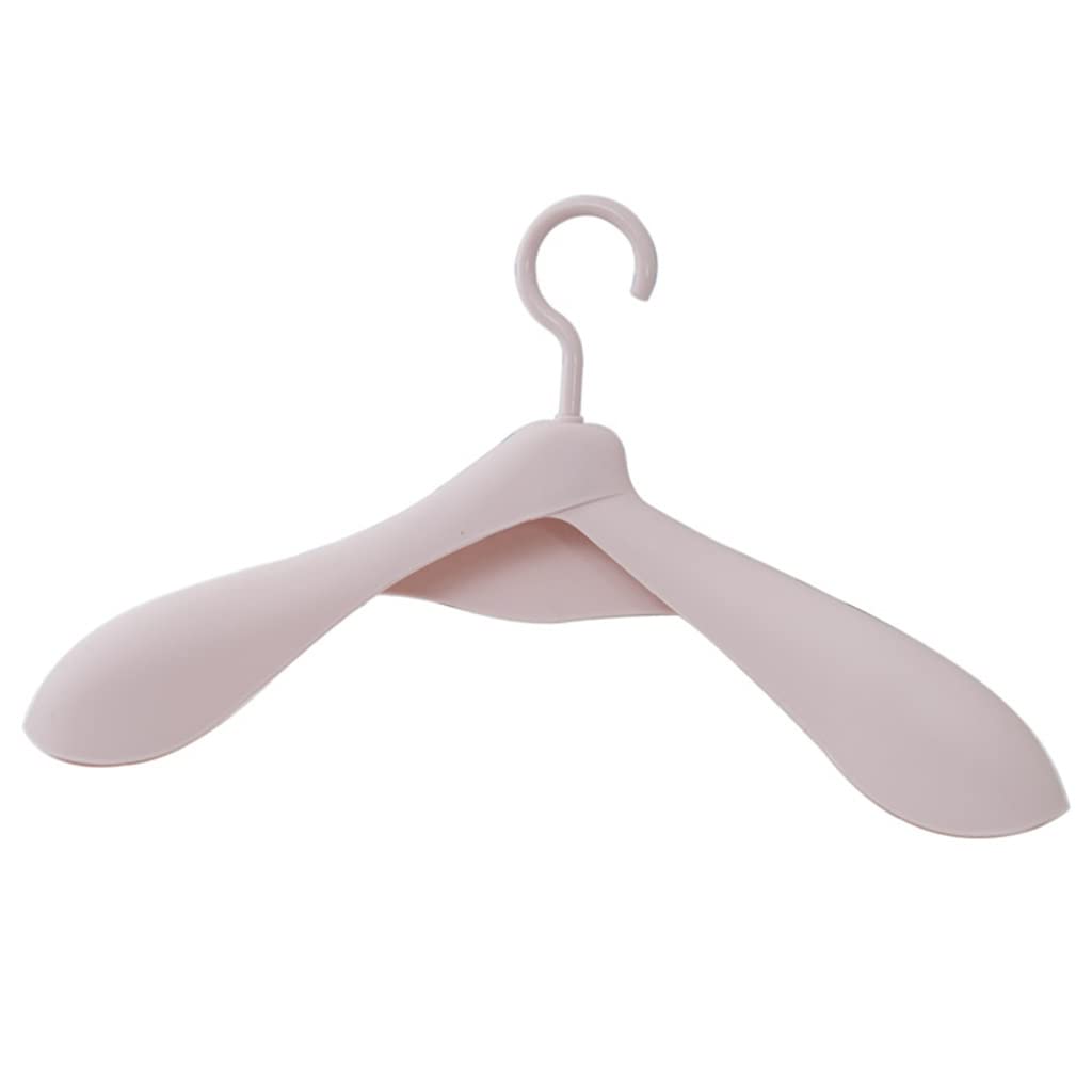 MOBYGKFY Hangers Thickened Wide Shoulder Markers Non-Slip Closet Organizers Set Storage Racks Plastic Hangers(Roze)