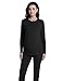 CFRTMTBB Women's Maternity Pajamas Sets 2 Piece Long Sleeve Crew Neck Tops and Legging Pants Pregnancy Loungewear Sleepwear (Black,S)