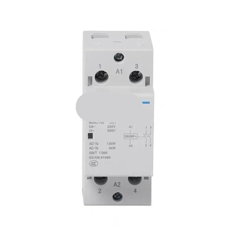NCH8-20A 25A 40A 63A modułowy AC domowy mini stycznik 220 V 230 V 400 V 1NO 1NC 2NO 2NC 4NO NCH8 2 4 fazy (NCH8-40A, 1NO1NC)
