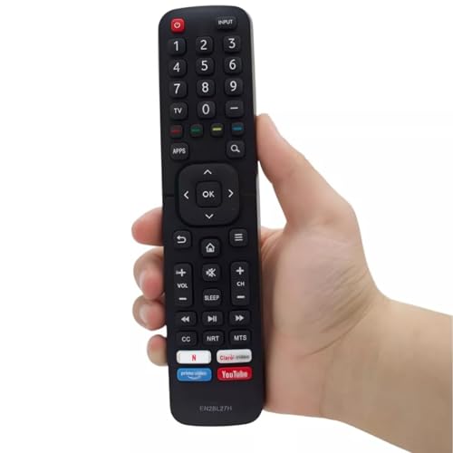 TecnologíaParra Control Remoto Compatible con Hisense Smart TV En2bl27h 4k Led LCD HD Uhd Prme Video Ntflix Yutube Clro