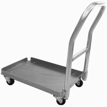 Glass Rack with Handle Aluminum Flat Dollies, 32 x 21 x 23 in.