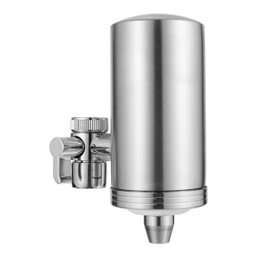 DIYEAH Filtro De Agua Para Grifo De Acero Inoxidable Con Instalación Fácil Purificador Para Cocina Reducción De Cloro Y Olores 4.40X4.13X0.78In
