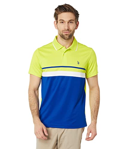 Polo performance US Polo Assn respirant manches courtes MD lime