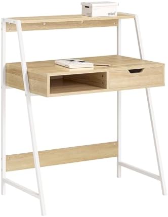 SoBuy Biurko z p&oacute;łką i dwoma FWT63-N