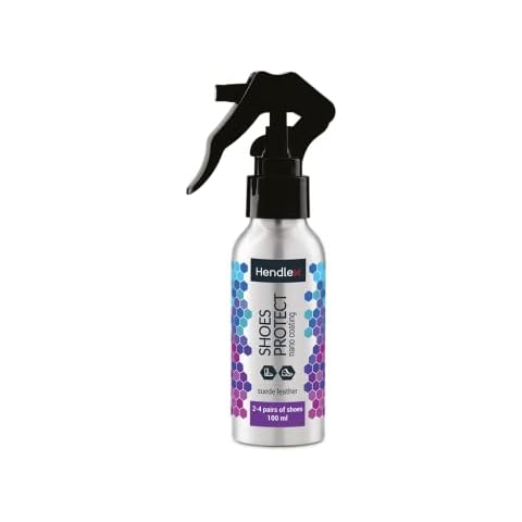 Hendlex Nano Suede Protector Spray for Shoes Waterproof 3.38 oz Nubuck Shoes, Sneakers, Purses Cover