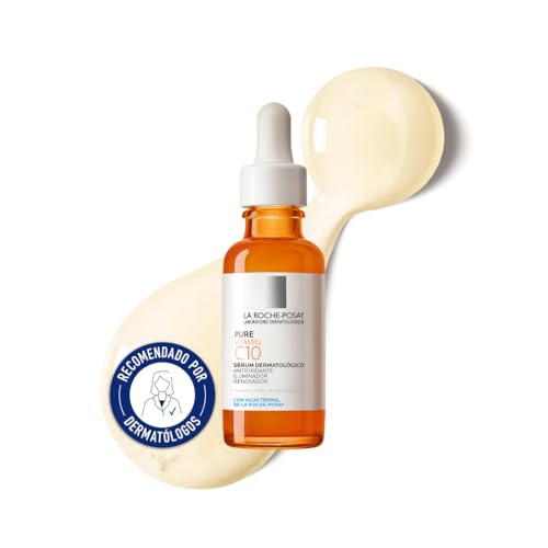 La Roche Posay Sérum, Antioxidante, Reduce líneas de expresión, Alisa y Restaura la Luminosidad, Enriquecido con Vitamina C Pura, Pure Vitamin C10, 30 ml