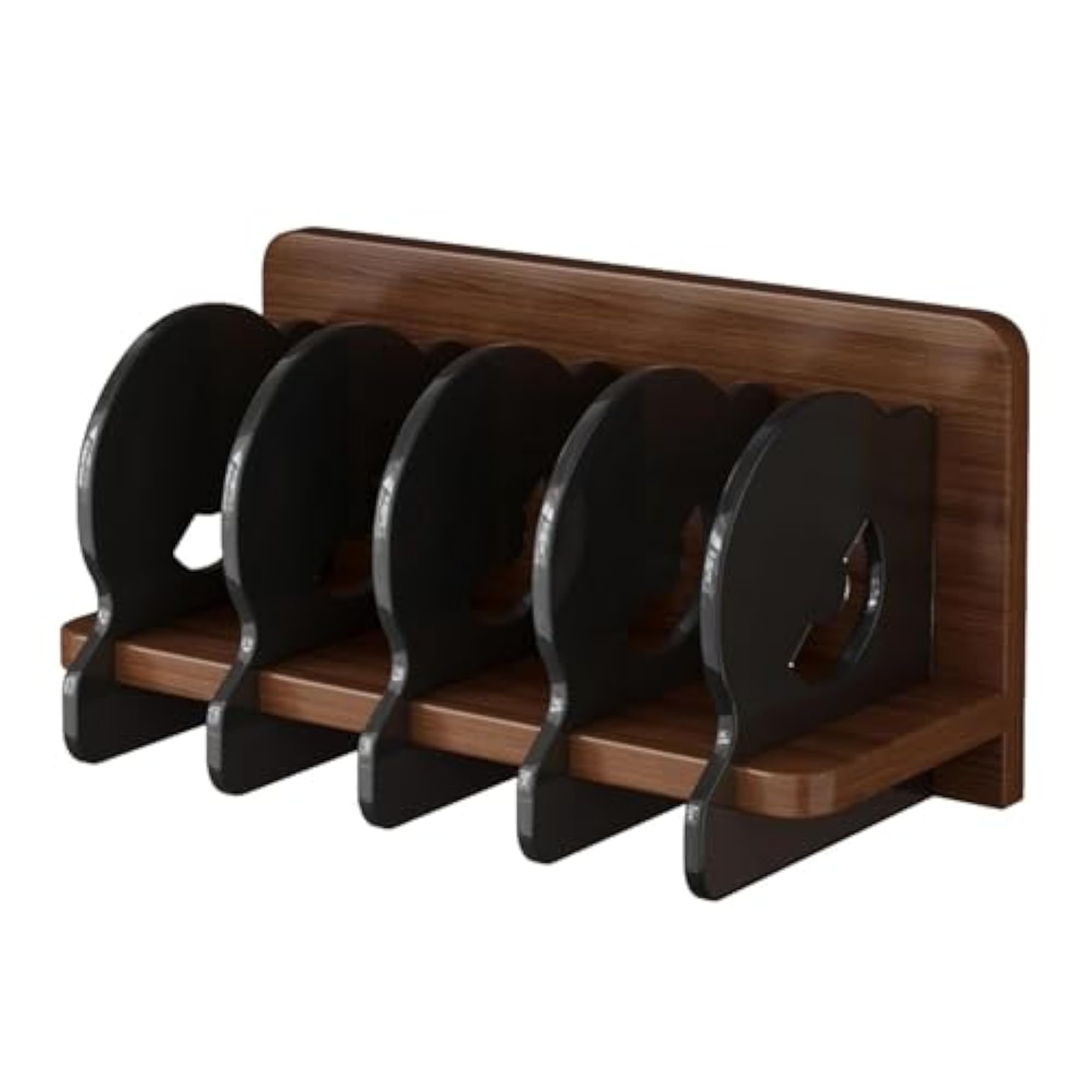 Acrylic CD Holder Multifunctional Album Organizer, Black and Brown