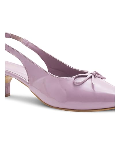 Image of JM LOOKS Low Kitten Heels Women's Pumps Pointed Closed Toe Slingback Elegant Wedding Pumps Heel