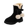 Kinder Winterschuhe Mädchen Warm Unisex Kinderschuhe Übergangsschuhe Winter Weite W Schneestiefel Wasserdicht Elefanten Winterstiefel Stiefel Gefüttert Lammfell Winterboots