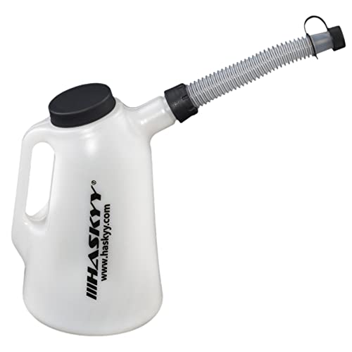 HASKYY Verseuse d'huile 1, 2, 3, 4, 5, 6, 8, L - Verseuse de remplissage - Verre doseur - Verseuse d'eau (2 l) - Blanc