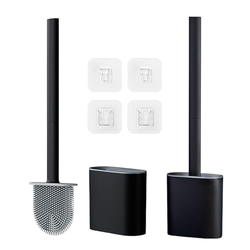 Brosses de toilette et support mural pour gain de place WC modernes