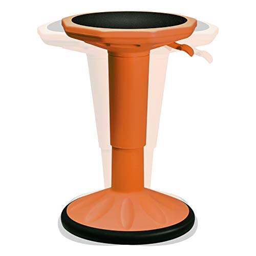 TYLINK Taburete Ergonómico Taburetes Oscilantes de 360 ° Taburete Activo Ajustable 41-60cm para Estudio de Oficina en Casa(Naranja)