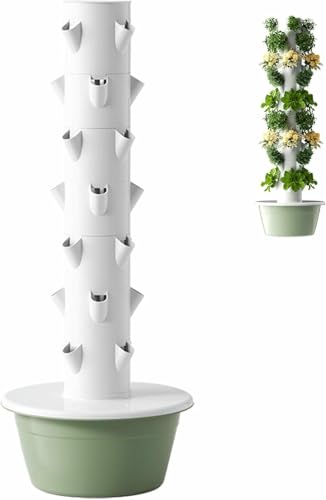 Kit de sistema de cultivo hidropónico, jardín vertical para uso en interiores y exteriores, kit de germinación de vegetales hidropónicos para entusiastas de la jardinería