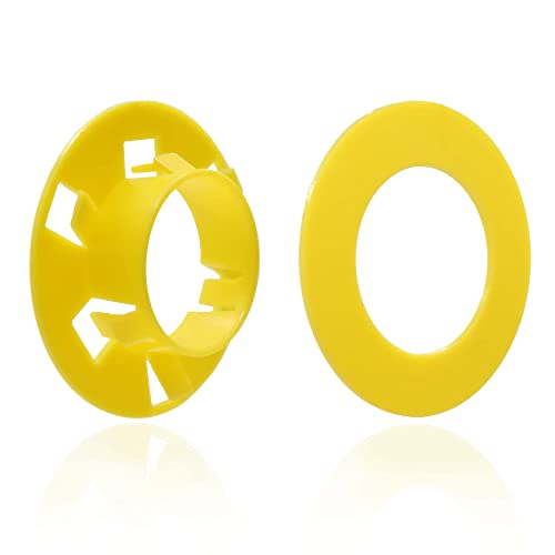 (25 Pack) Airmont Products AP-12033 Plastic Bushings for Metal Stud, Yellow, 1.3-Inch Hole, Corrosion and Rust Resistant, Protect Wire Insulation from Sharp Metal Edges, Enables Smooth Wire Pulling