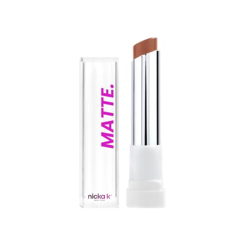 Nicka K New York Matte Lipstick, Love Taupe, Long Lasting, Matte Finish, Lip Makeup