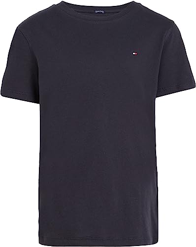 Tommy Hilfiger Bambino T-Shirt Maniche Corte Scollo Rotondo, Blu (Sky Captain), 7 Anni
