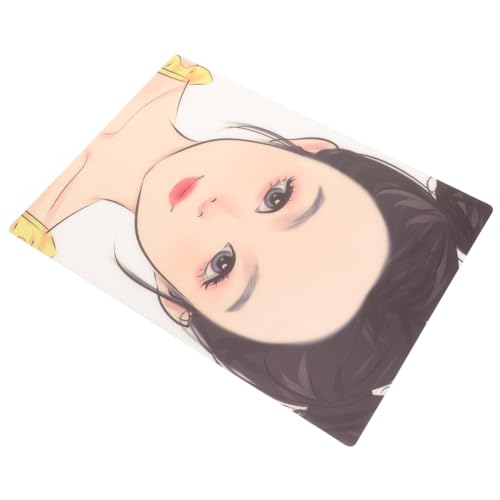 LALAFINA Tabela de exercícios faciais chefe de prática cara de prática de sombra de olhos placa de prática facial cara de treino de maquilhagem o modelo de plástico apagável