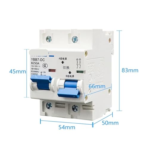 Disyuntor de CC de 250A contra cortocircuitos e interruptor protector de batería de 12v a 125v 3