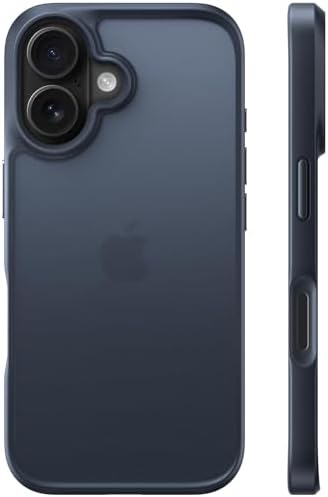 （05:00時点） 【3倍米軍MIL規格・マット仕上げ 】TORRAS iPhone 16 用 ケース 耐衝撃 半透明 マット質感 滑り止め 黄ばみ防止 米軍MIL規格 指紋防止 ストラップホール付き ボタン付属 6.1 インチ For あいふおん16ケース「Guardian Series」マット ブラック