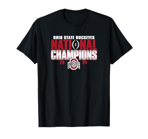 Ohio State Buckeyes National Champs 2024 CFP Winners Black T-Shirt