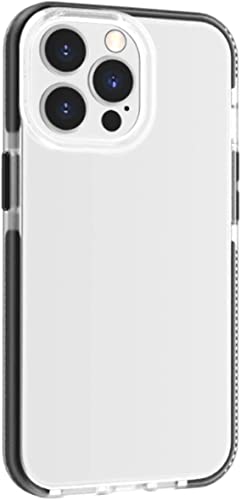 Coque antichoc iPhone 13 Pro Max transparente et fine anti-jaune noire