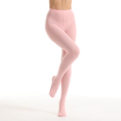 Image of Women's 80 Denier Opaque Tights, Microfiber Run-Resistant, Ultra Soft & Stretchy