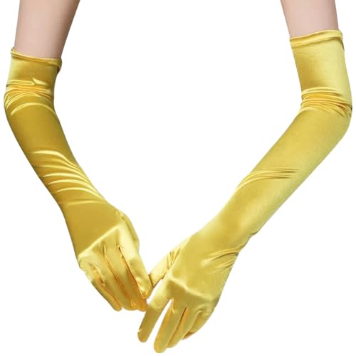 Guantes térmicos gamuza largos mujer accesorios para vestidos de baile