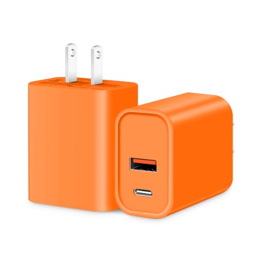 Image of [2 Pack] 20W USB C Charger Block Fast Charging Multiport Adapter