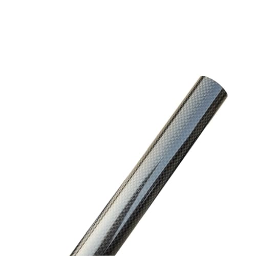 Tube en fibre de carbone 3K haute densité fini brillant de 38 mm x 1000 mm