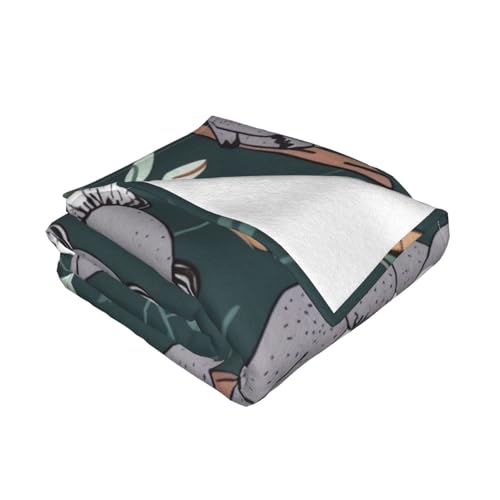 Jeté de lit micro-polaire haute densité couverture légère koala