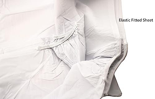 Image of Deluxe Vinyl Fitted Crib Mattress Cover Protector 28 inch x 52 inch Standard Size Waterproof Protects and Keeps Mattress Clean and Dry (Pack of 2)