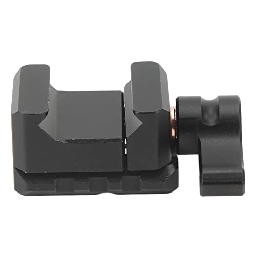 Pissente NATO Clamp Quick Release Mount, Cold Shoe Mount with 1/4 and 3/8 Inch Threads for Camera Cage, Black
