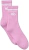 Alo Calcetines Unisex Half-Crew Sweet Pink Talla Mediana 2