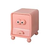 Nightstands Kids Room Modern Cute Cool Dressers Bedsides Table Storage Drawers Beds Furniture(Pink)