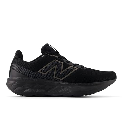 New Balance Women's Fresh Foam 520 V9 Running Shoe, Black/Black/Black Metallic, 10.5