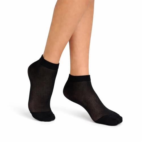 Image of RONDO 3 Pack Thin Ankle Socks - Unisex Ultra Thin Breathable Athletic Socks - Low Cut Running Ankle Socks - Thin Cotton Socks