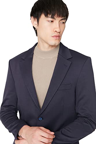 Veste Régulière Unie Trendyol manteau homme chic col revers pour automne et mi-saison