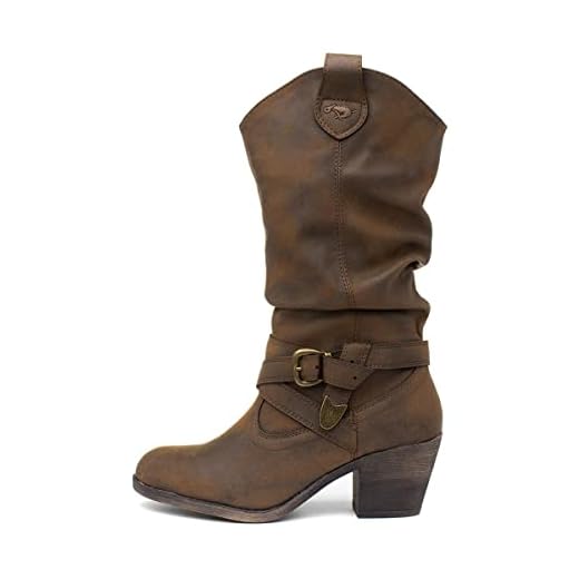 Rocket Dog Sidestep, Santiags Femme, Marron (Brown Galaxy), 38 EU