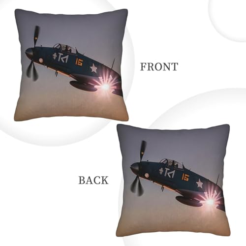 Housses de coussin velours côtelé imprimé avions décoration de voiture