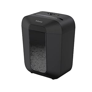 Fellowes Papierversnipperaar, 9 vellen (P4), papierversnipperaar met papierversnipperaar met papierversnipperaar met papierversnipperaar van 17 liter, LX papierversnipperaar, designserie, zwart