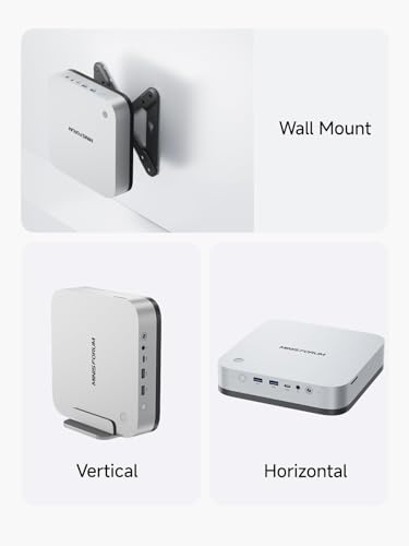 Image of MINISFORUM Mini PC AI X1 Pro AMD Ryzen AI 9 HX370(12 Cores /24 Threads, up to 5.1GHz)&AMD Radeon 890M Mini Gaming Computer,64GB DDR5 2TB PCIe 4.0 SSD, 8K Quad Display,Dual 2.5 LAN /WiFi 7 /BT5.4 /Oculink