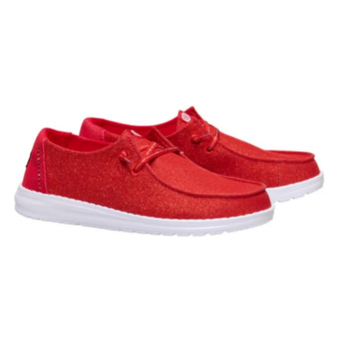 Image of HEYDUDE Women's Wendy Stardust Slip On Loafers | Lightweight Casual Shoes for Travel, Walking & Everyday Style