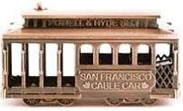 (5 7/18) CM San Francisco Cable Car Pencil Sharpener AC Includes Copyrighted CA Bear Magnet