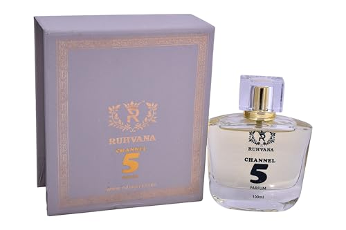Image of Ruhvana's Channel 5 Perfume Spray for Women - 100ml Floral Aldehyde Long-Lasting Fragrance|Apparel Parfum| Neroli, Jasmine, Rose And Vanilla| Musky & Floral|Perfect For Gift|Eau De Pafum | Premium Long-Lasting Attar Perfume Oil for Daily & Special Use