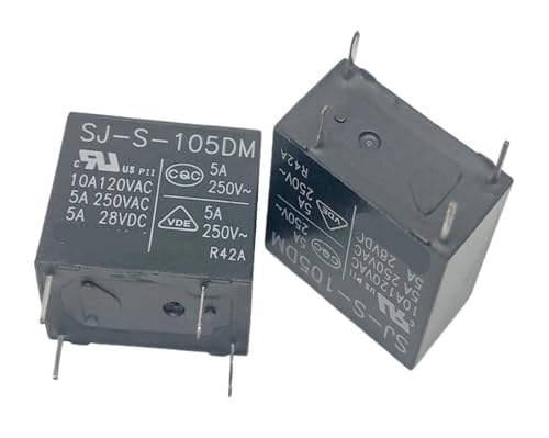 Relais 4 broches SJ-S-105DM 5V commutation stable 5A format 32F-1A - 2