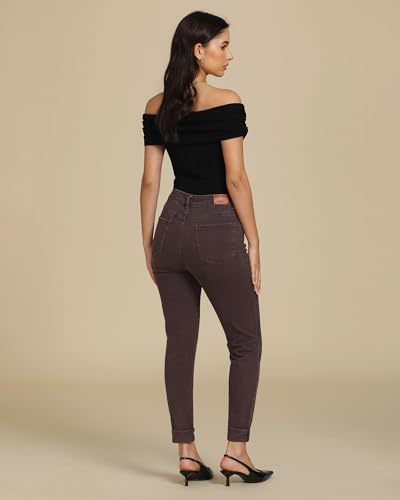 luvamia Skinny Jeans for Women Trendy High Waisted Fold Hem Slim Fit Stretchy Denim Pants Jeggings Jeans with Pockets2