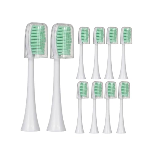 Image of Replacement Toothbrush Heads Compatible with PERBOL D12 Electric Toothbrush,10 Pack