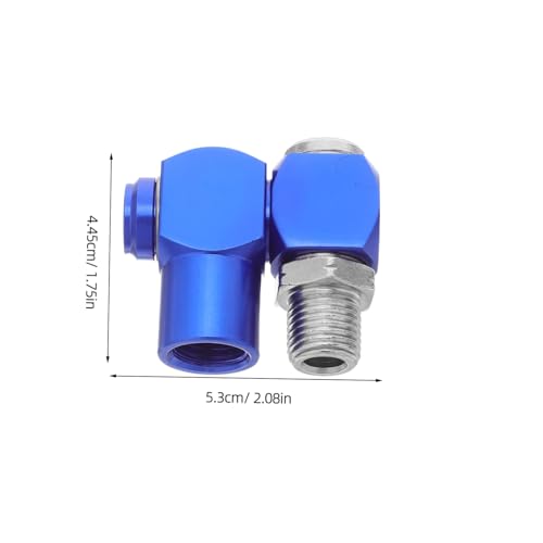 Evite mangueras enredadas con conectores giratorios para manguera de aire de aluminio 3