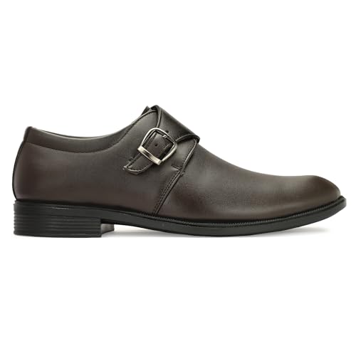 Image of BLUETAN Men's Synthetic Leather Monk Strap Perfect Look Officewear /Wedding /Stylish&Comfortable Formal Shoes